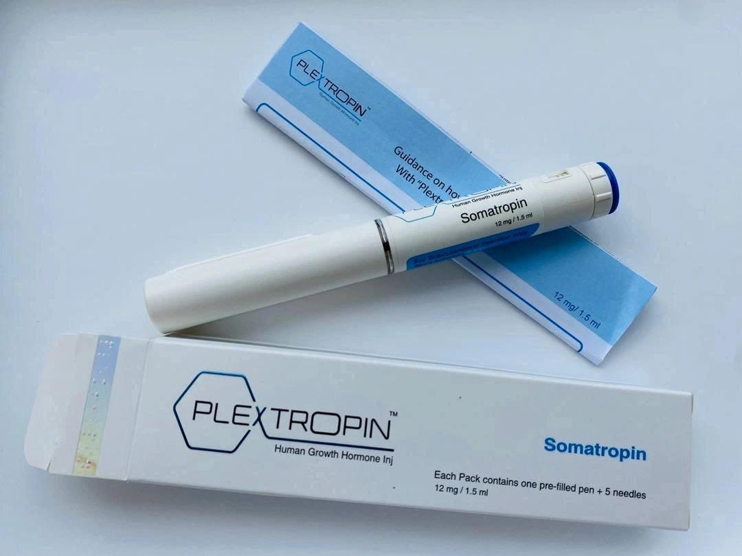 PLEXTROPIN(HGH 12mg=36IU/1.5ml)+5 needles(expired)