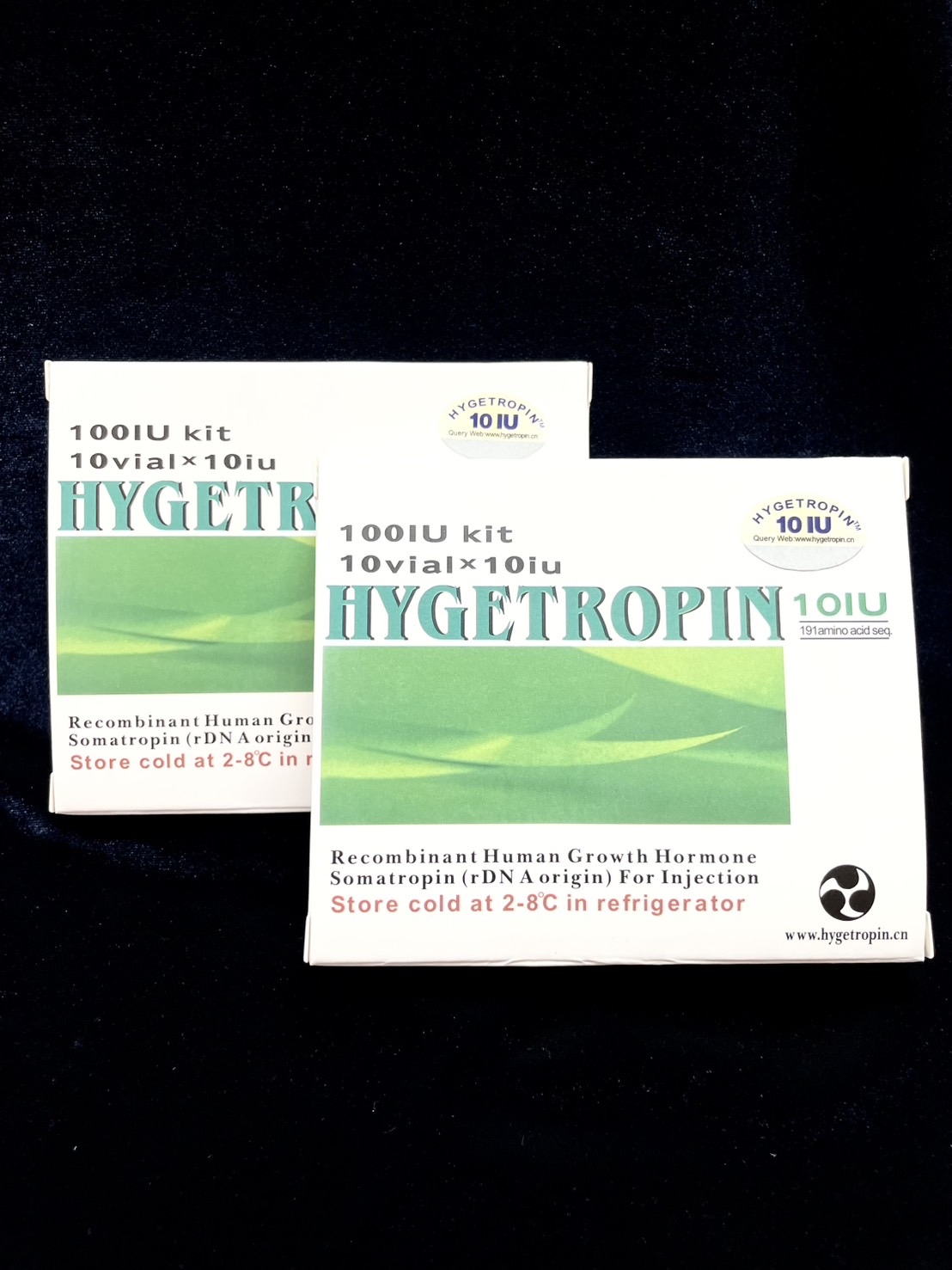 HYGETROPIN (HGH 10iu x 10vial) x 2 box +Injection water ample