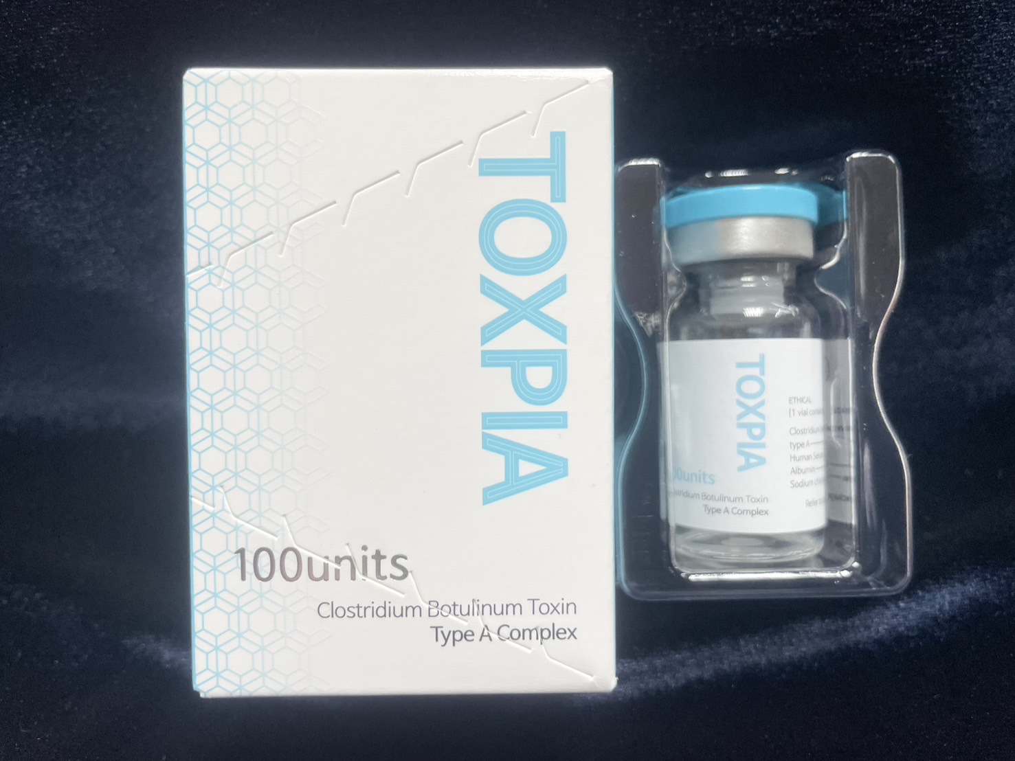 TOXPIA 100Unit(BOTOX) 100IU + 2ml Injection water ampule
