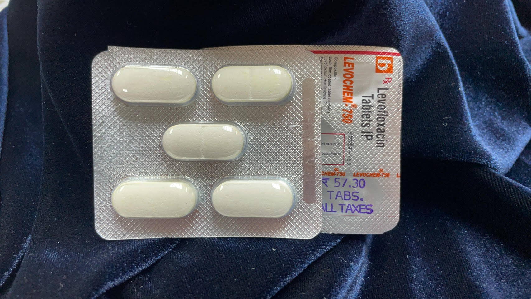 LEVOCHEM-750(Levofloxacin) 750mg x 5tabs
