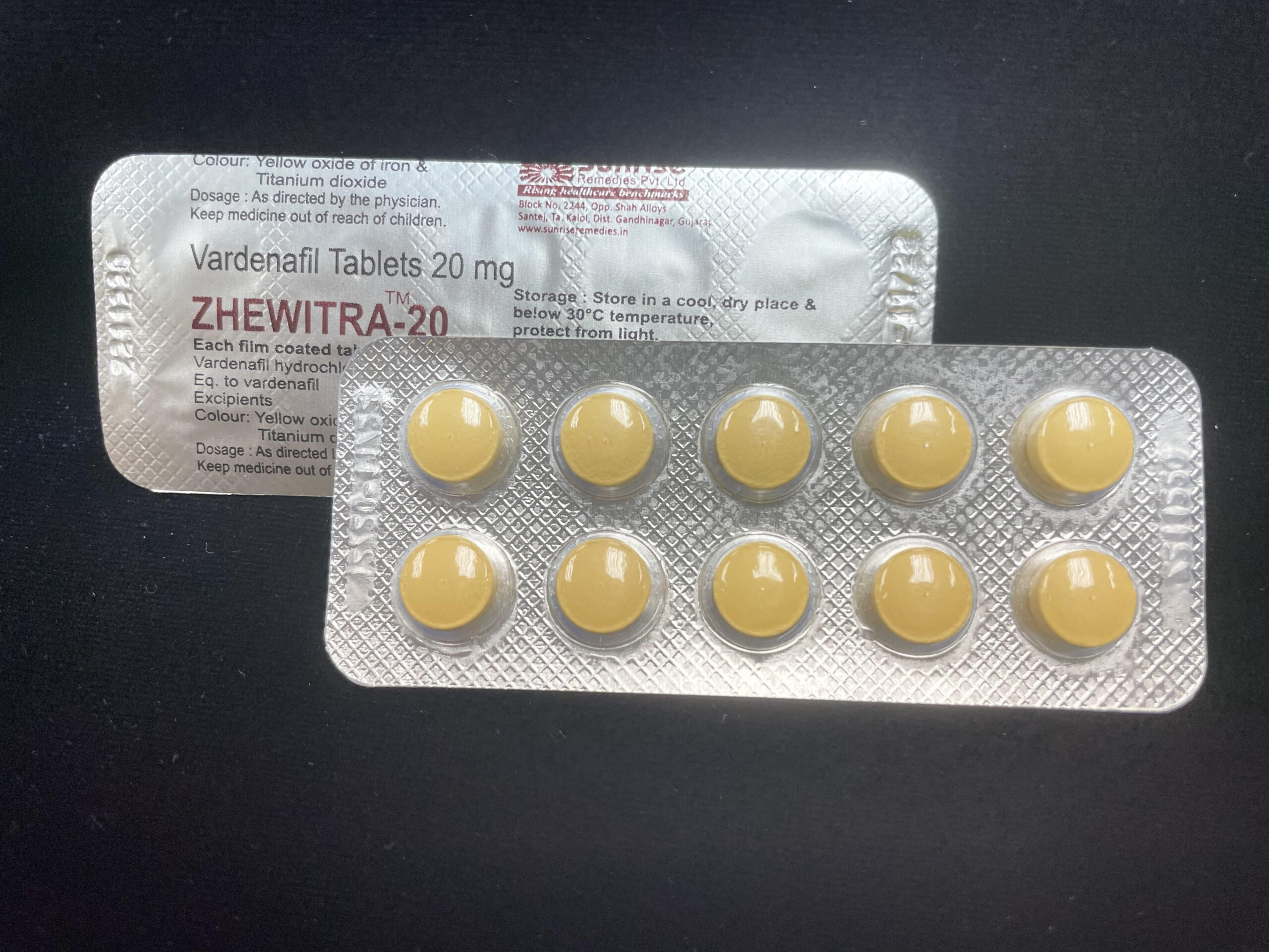 ZHEWITRA-20(Vardenafil レビトア20mg) x 10tabs