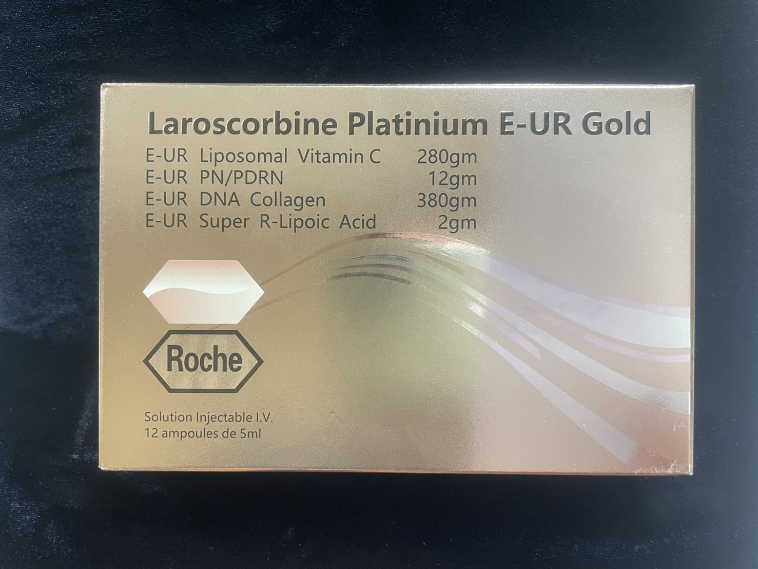 Laroscorbine Platinium E-UR Gold ビタミン C & コラーゲン Injection - (12 x 5ml Ampoule)